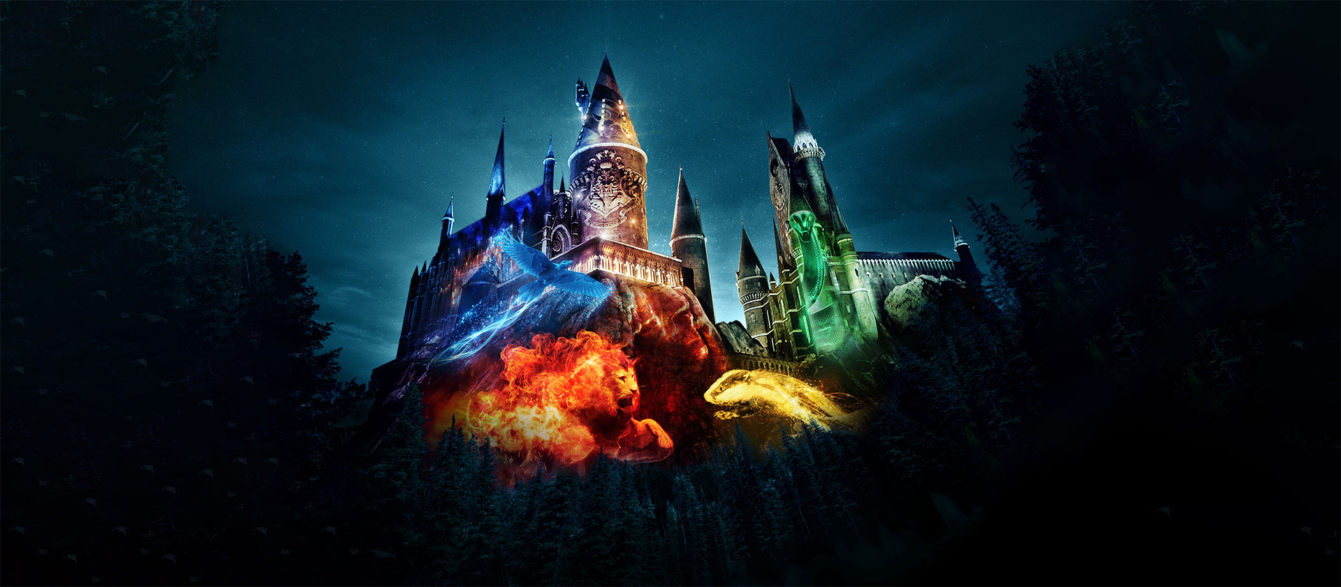 The Nighttime Lights at the Hogwarts™ Castle Universal Beijing Resort